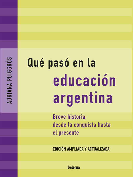Cover image for Qué pasó en la educación argentina